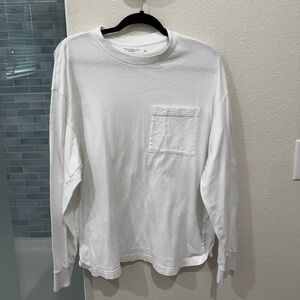 Abercrombie White Men's Long Sleeve Shirt